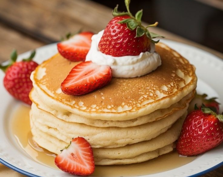 3 Ingredient Banana Pancakes A Couple Cooks suggested serving