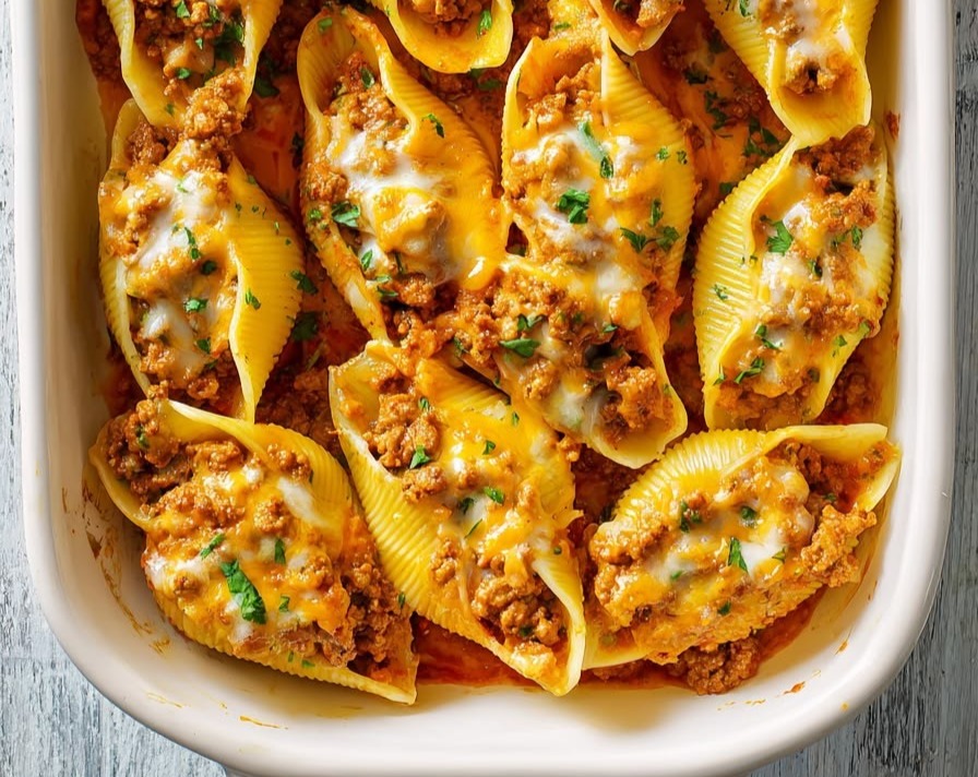 easy BEST Taco Pasta Italian Taco Pasta suggested serving