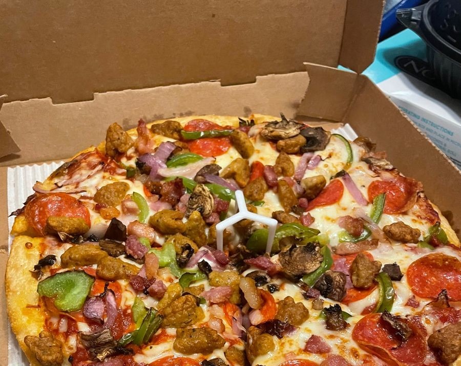 Easy Quick Homemade Family Pizza Recipe top view