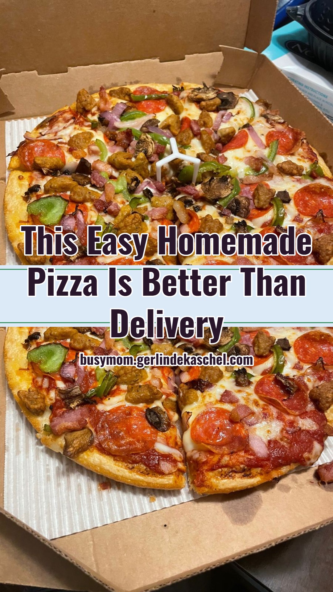 Easy Quick Homemade Family Pizza Recipe